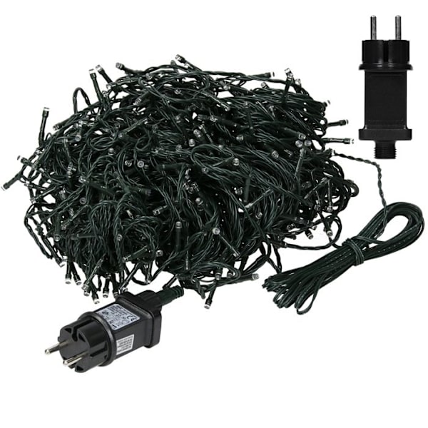 Fast ljus - Ej specificerat - 240 LED - Varmvit - 21m - Inomhus/Utomhus Grön(F2) Grön, Vit