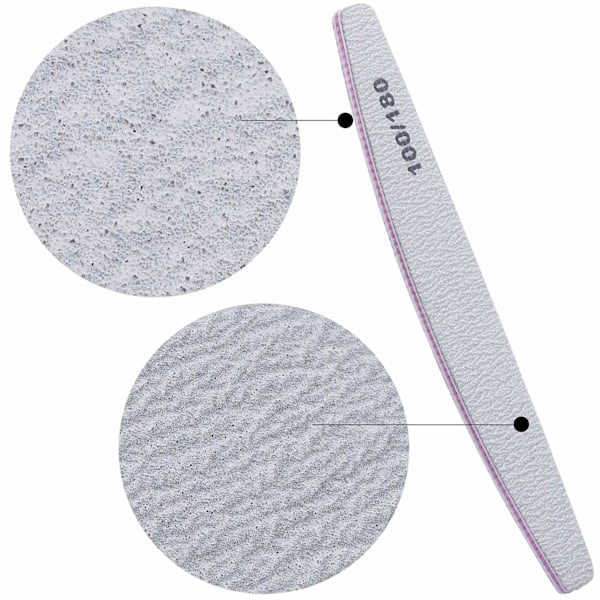 25 stk. Negleforsterkende Diamantslipe Stripe Neglefil