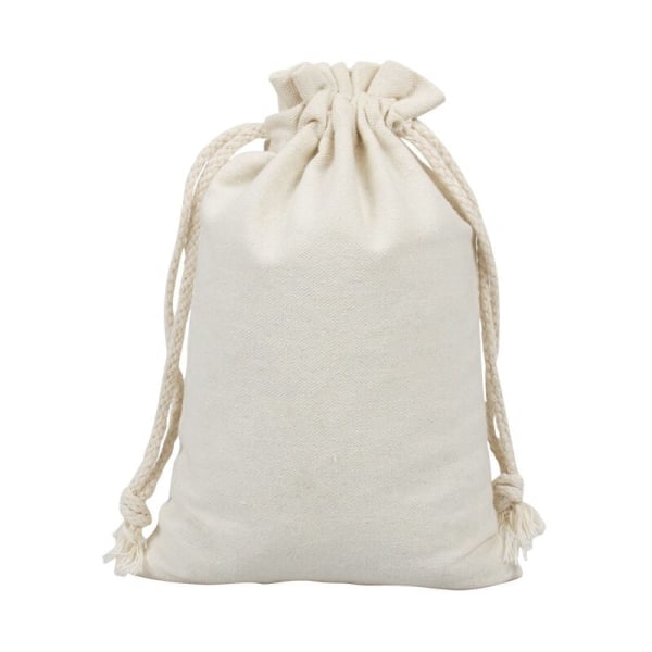 20 små stofposer, bomuldspose, linned smykkepose, stofpose med snøre, gavepose 13 x 18 cm{f2}