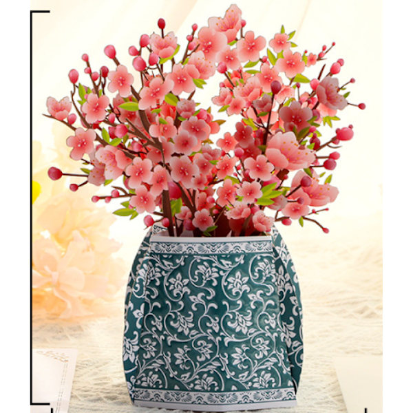 Pop Up Kort, Pop Up Blomsterkort, 3D Fødselsdagskort, 3D Pop Up Kort til Hende Mor Mors Dag - Kone Kæreste Jubilæum Valentinsdag Pop-up{f2}