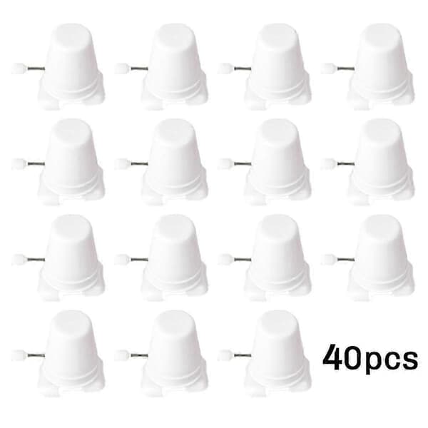 40 st urverksrobotar för barn, uppdragbara leksaker, rörelsemekanism, leksaker för lek White