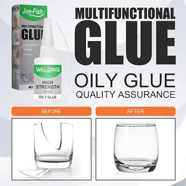 3-pack superlim mångsidigt reparationslim huvud glas keramik speciell transparent snabbtorkande lim vattentätt universallim