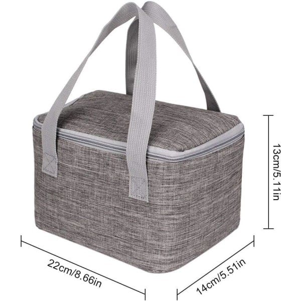 Tölkit/4 l pieni kylmälaukku Käytännöllinen neliönmuotoinen lounaslaukku Eristetty lounas{F2}