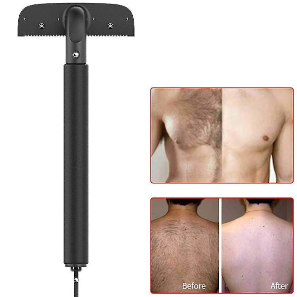 Ryg Shaver til Hårfjerning, Rygtrimmer med Langt Håndtag 11,4 Tommer