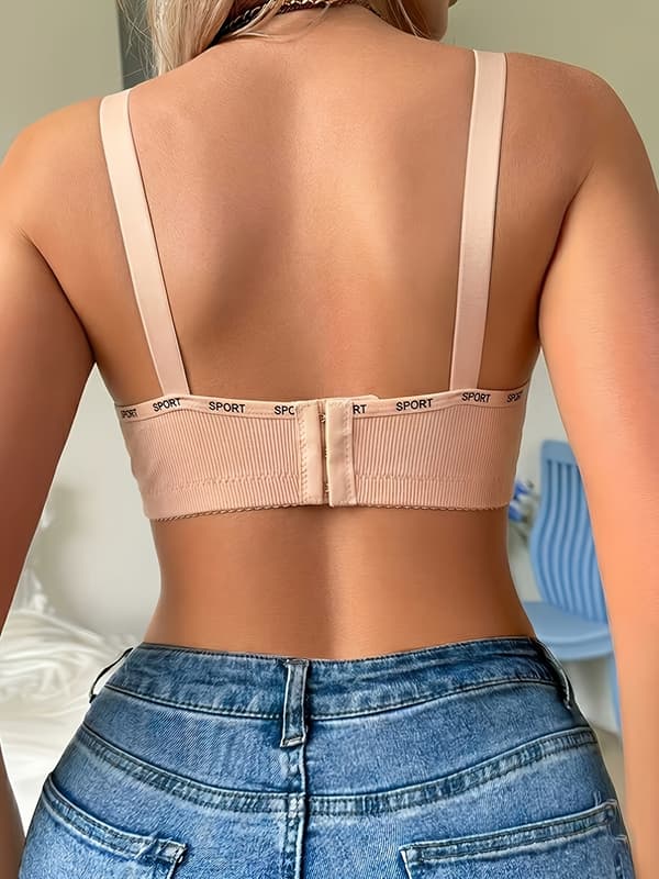 3 stk sømløs mammabrystholder push up mykt elastisk stoff plissert design bokstavkant SET2 S