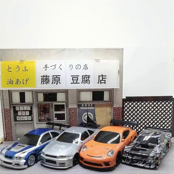 1/43 4WD Mini Fjärrkontroll Racerbil 2.4G Drift Racerbilsmodell Leksak(F746)