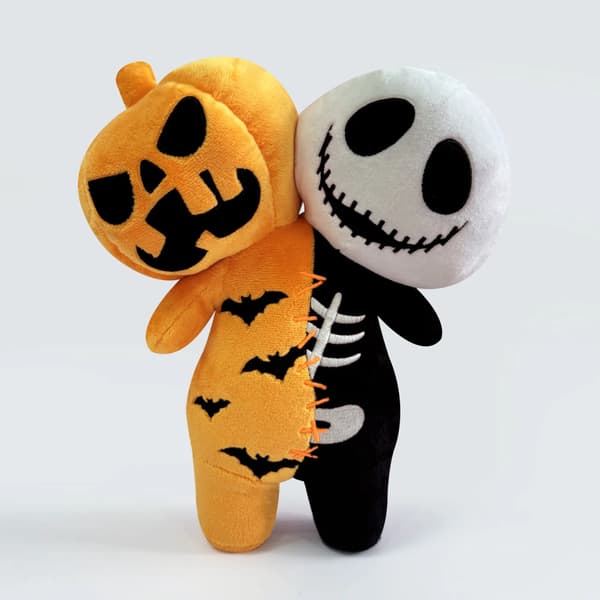 Tecknad Halloween Pumpa Skelett Plyschdocka 25cm 40cm
