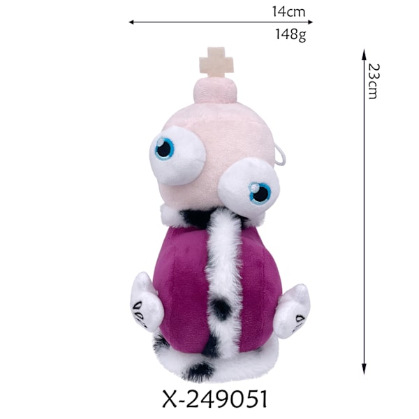 Upea digitaalinen sirkuspehmolelu – klovnihahmo pehmonukke söpö pehmolahja*Vaaleanpunainen kani* Pink-clad rabbit