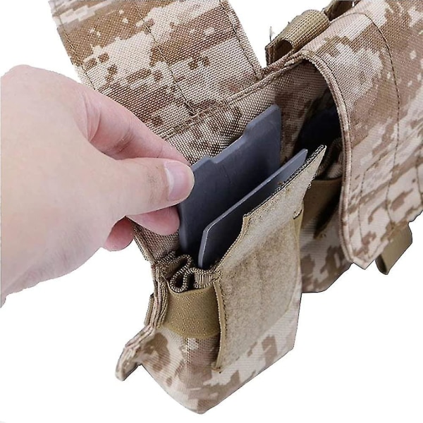 2 stk. Magasinpose Indsats Sæt Clip M4 Ak 5.56 7.62 Mag Pouch Bærer Clip