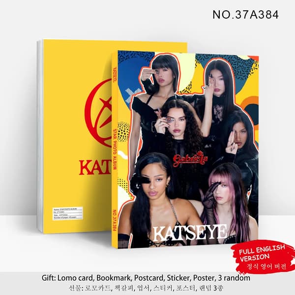 Idol Estetisk Väggkonst Fototryck & Vykortssamling - K-Pop Stil Inredning för Sovrum, Vardagsrum, Studentrum, Presentidé KATSEYE-1