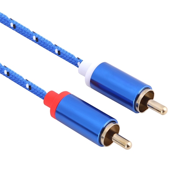 3,5 mm til 2RCA Audio Kabel Hi-Fi Stereo Audio Signal Kabel Splitter Guldbelagt Stik (10 m)