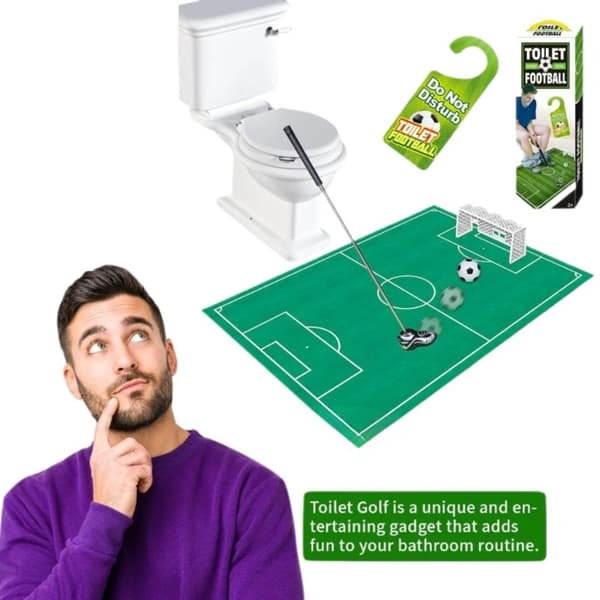 Toalettfotbollsgolf - Roligt badrumsspel för män 5pcs combination pack
