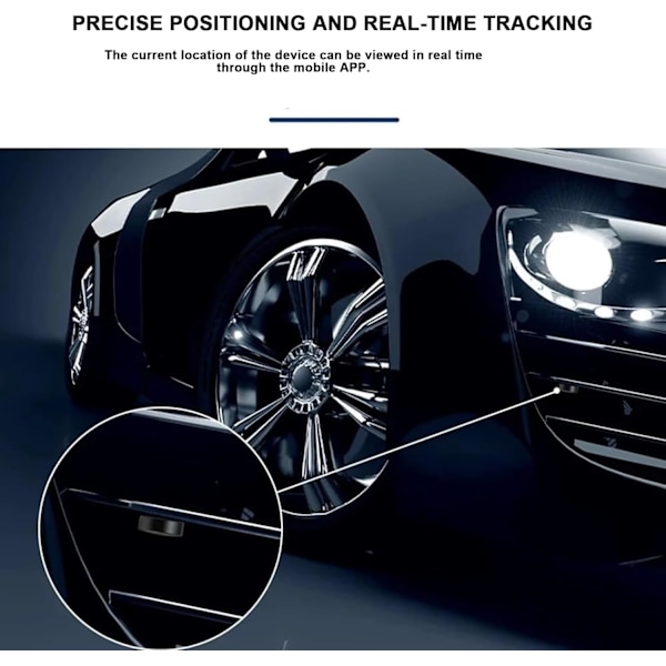 GPS Stark Magnetisk Tracker, GPS Stark Magnetisk Fordons Anti-Förlust Tracker, Multifunktionell Mini GPS Tracker för Fordon Ingen Prenumeration{F2}