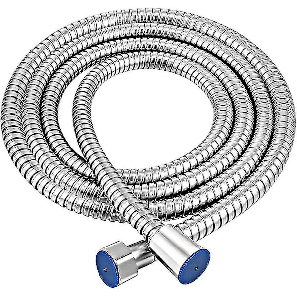 3m duschslang, rostfri stål ersättningsduschslang extra lång duschslang med brickor, krom{F2}