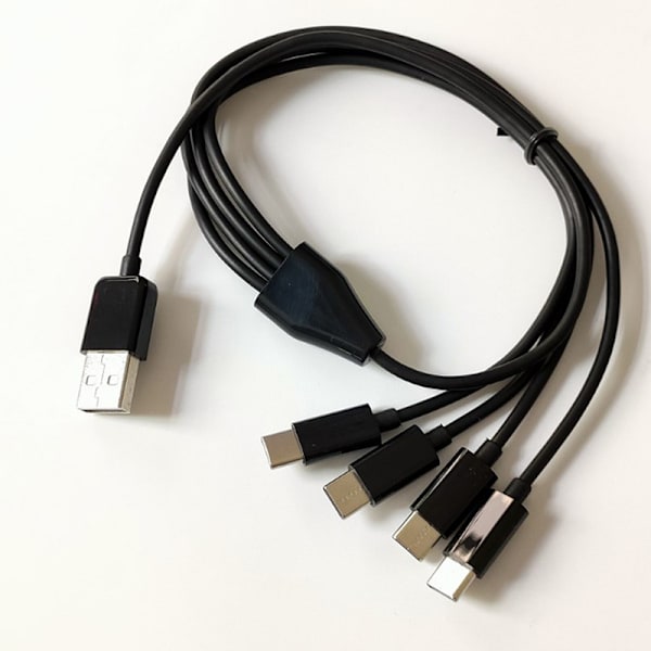 USB C Lang Ladekabel Multi-Port Ladekabel{hw} Black