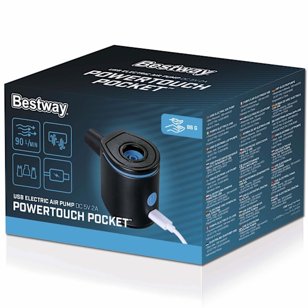 Powertouch USB Elektrisk Luftpumpe {hw} Svart 85