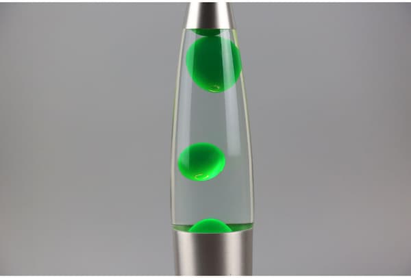 Voks lampe med metallbase - Jellyfish-bevegelse, stemningslys for hjem og kontor
