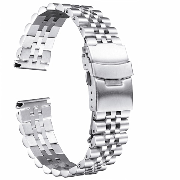 24mm Silverfärgat Armband i Rostfritt Stål 4 Färger Metall Mesh Armband