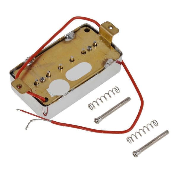 P90 Elektrisk Gitarr Pickup Humbucker Storlek Single Coil Pickup Hals och Stall Gitarrdelar och Tillbehör Silverblack