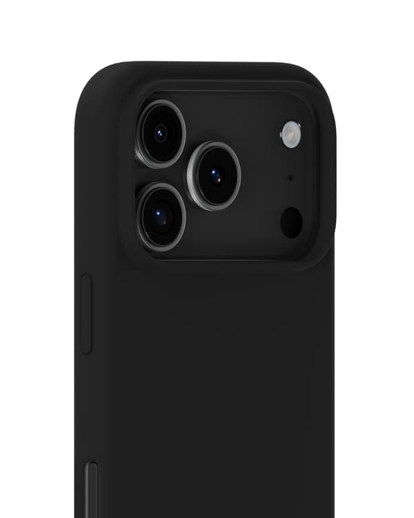 held iPhone 17 Pro Max -puhelinkuori silikonia {F2} Svart Silikon