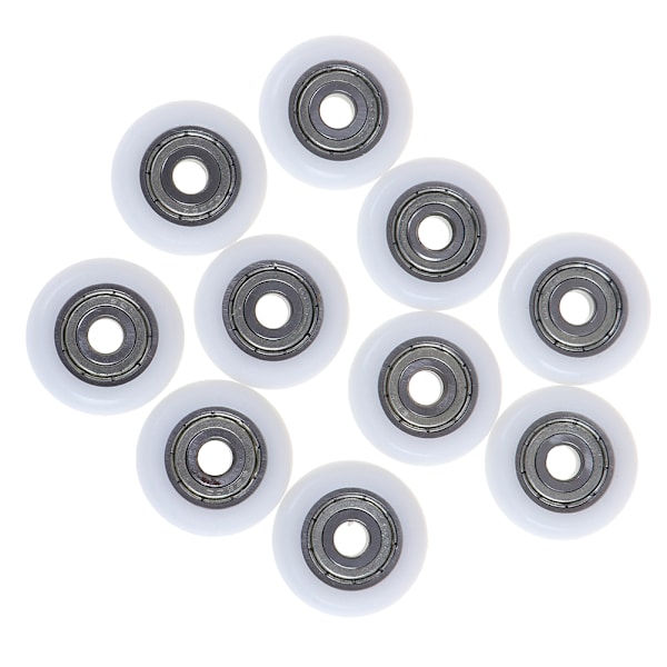 10 st skjutbara duschrullar hjul plast dörrbyte (f2)