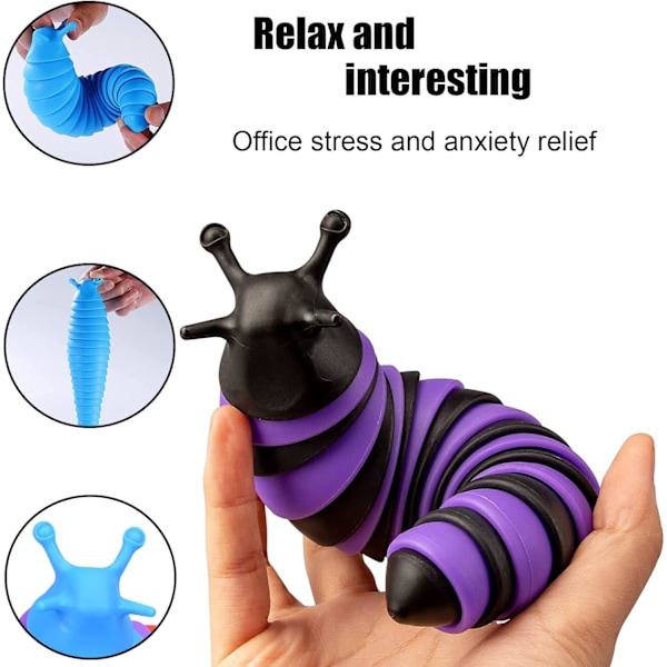 Lilla/Svart Snegle Avlastningsleke Purple/Black