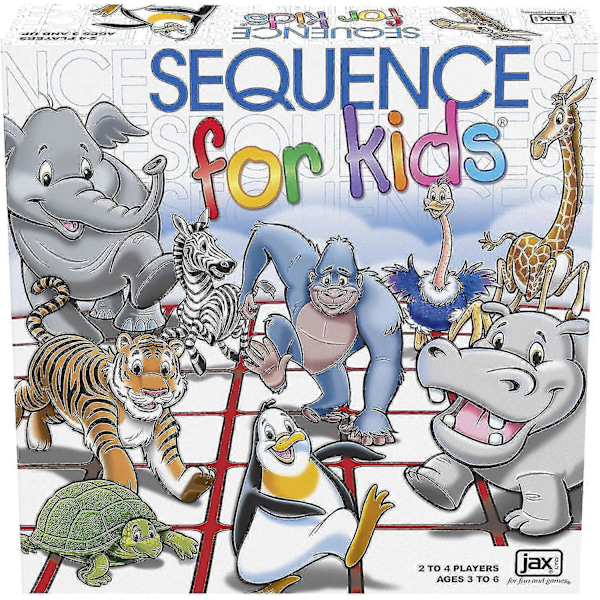 Sequence for Kids - Strategiapeli lapsille, ei vaadi lukutaitoa, monivärinen, 11 tuumaa (2-4 pelaajaa){f80}