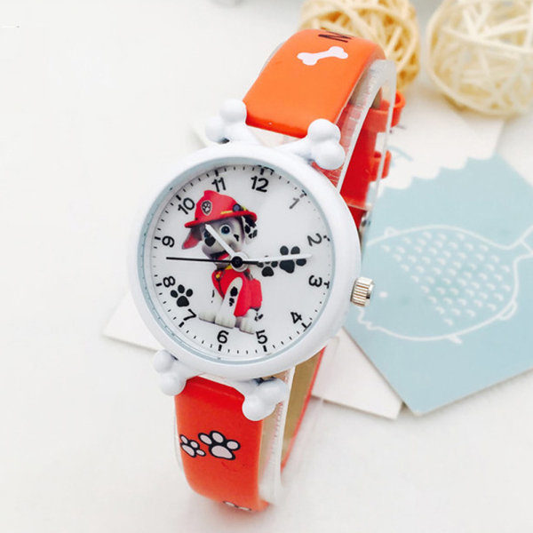 Paw Patrol Quartz Klocka, Analog Armbandsur med Tecknad Figur, Present till Pojkar och Flickor{F2} Red