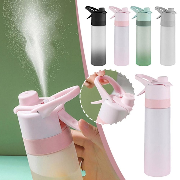 650ml Vannflaske med Spray for Barn Jenter Stor Kapasitet{f2} grey 650ml