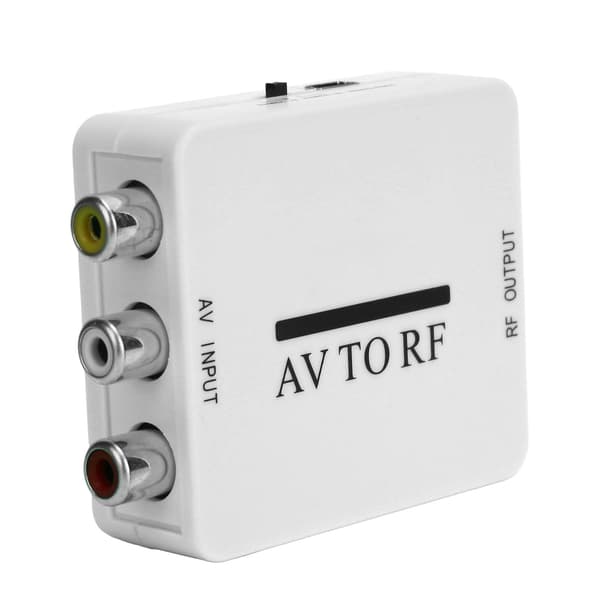 Videokonverter Mini Audioadapter TV-forstærker RCA AV CVSB til RF 67,25 MHz 61,25 MHz