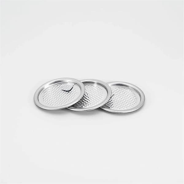 200-pack 202 aluminiumburkslock 52 mm, aluminiumdragringslock folietopplock för läskölburkar Silver