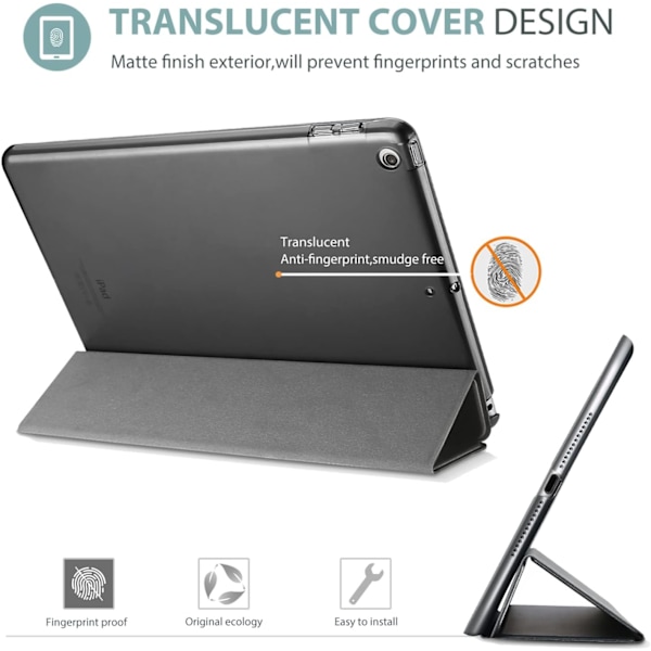 Smart Case til iPad 9.7 tommer iPad 6./5. generation 2018 2017 (Model: A1893 A1954 A1822 A1823), Ultra Slim Letvægt {F2}