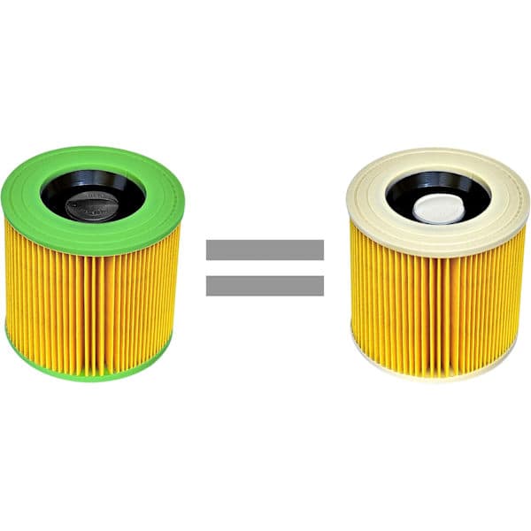 Dammsugarpåsar och filter 10-pack, kompatibla med Karcher A2004 A2024 A2054 MV2 WD2(f2)