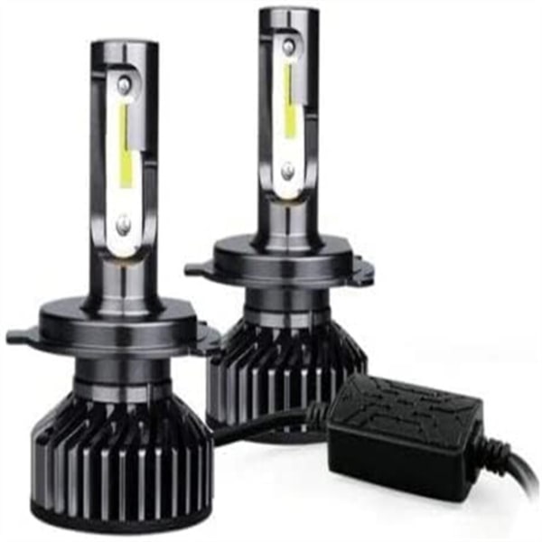 Kompatible bil 2 stk 8000K Mini H7 LED-lys frontlyspærer
