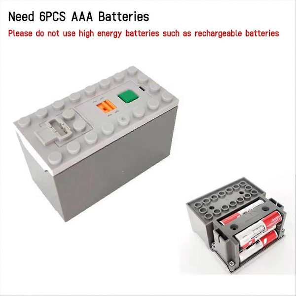 9V AAA batterilåda för Power Functions Technology PF Blocks 88000 funktioner för Rob{h}