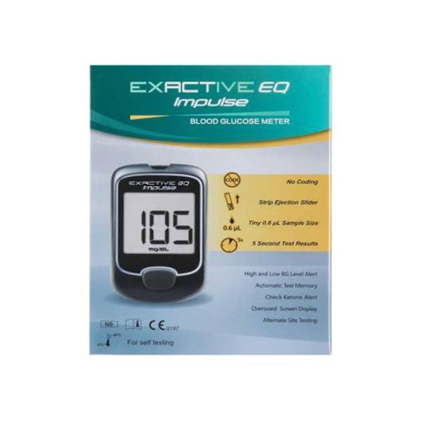 Venalisa Exactive Eq Impulse Export Blodsockersmätare med Testremsor + Lancetter