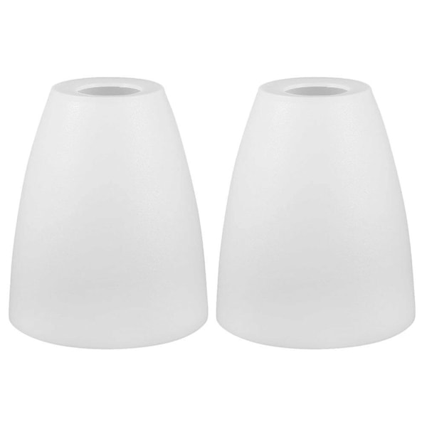 2 stk. Lampeskærm 42mm Åbning Lysekrone Lampeskærm Plast Lampeskærm Levering Hvid{F2} White 10X10X11.5CM