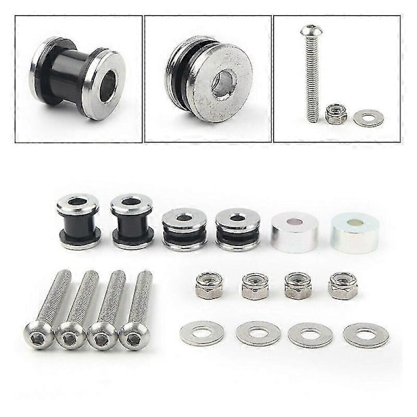 Motorcykel Sissy Bar Bagagebærer Docking Hardware Kit til 1984-2017 Softail Low FLSTC FXST(F1020)