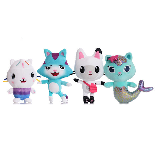Søde plys kattelegetøj, katteplysdukker{F2} panda kitten