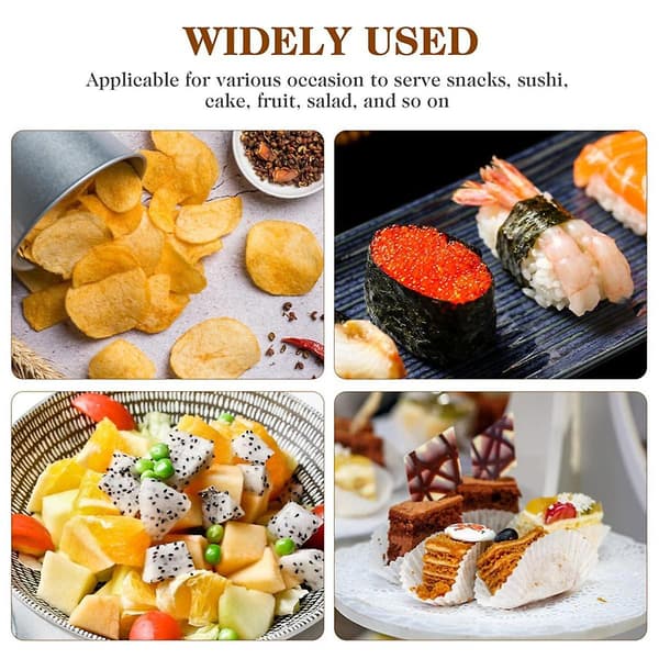 {CA}150 st Engångs Sushi Båtar Aptitretare Tallrikar Trä Matbrickor Trätallrikar Sushi Och Sas{F2}