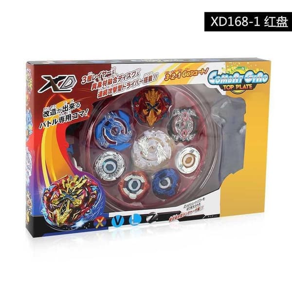 Burst Battle Spinning Top Legetøj, Brugerdefineret Samle Battle Gyro Sæt, Arena Kamp Legetøj til Børn Red