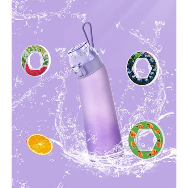 Air-Up Vattenflaska 700ml – 8 Smakkapslar | Sockerfri & Smakrik | Gradientflaska, Perfekt för Utomhusbruk och Gymmet, Gradient Grön(f2) Gradient green