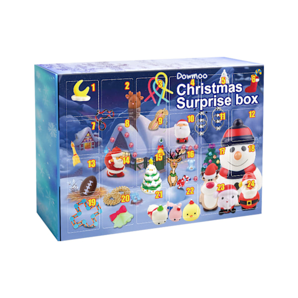 Julekalender med 24 dagers nedtelling Gaveboks Kalender Blind Box 9