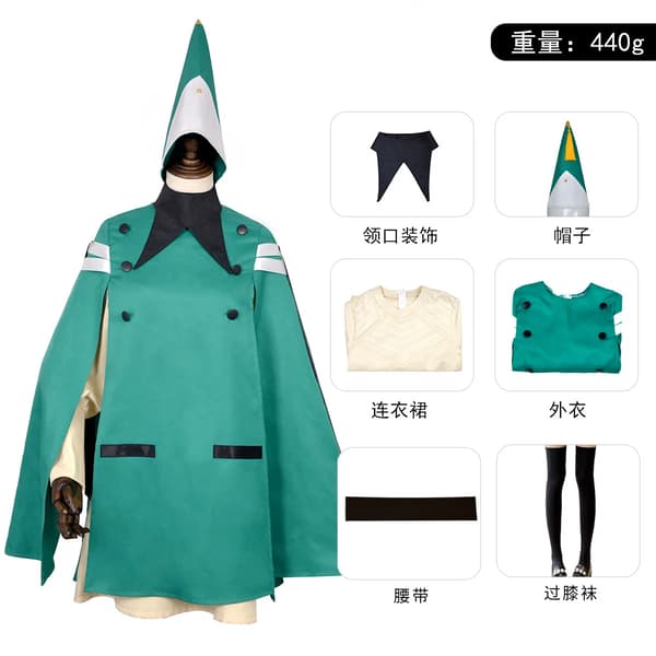 Anime Heksehat Atelier Coco Cosplay Kostume Kappe Kjole Nederdel Hat Strømper Halstørklæde Til Kvinder Piger Qifrey's Atelier Fest Set S