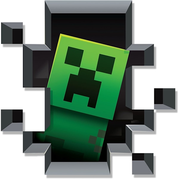 Creeper veggklistremerke, Minecraft løper vekk