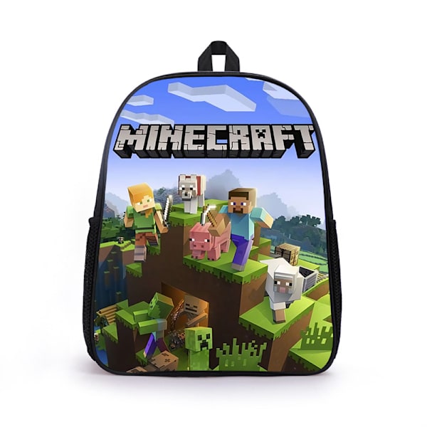 Minecraft Trykt Rygsæk Skoletaske Stor Kapacitet Studenter Bogtaske Rygsæk Børnegave{sl} 2