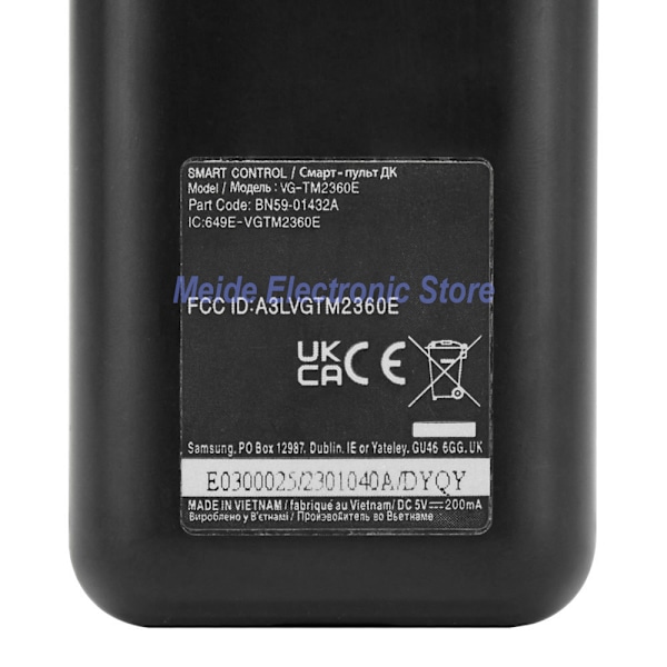 BN59-01432A TM2360E Röststyrd Solcell Uppladdningsbar Fjärrkontroll För 2023 Samsung TV LS03C Q60C Q70C Q80C N800C QN900C S95C{F2}