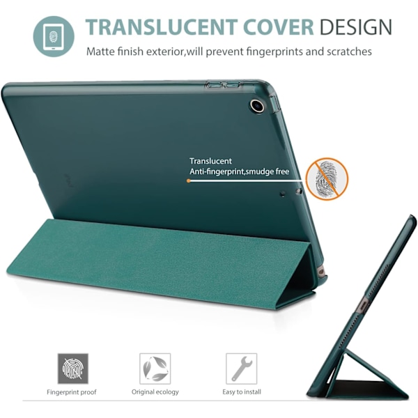 Smart Case for iPad 9.7 tommer iPad 6. / 5. generasjon 2018 2017 (Modell: A1893 A1954 A1822 A1823), Ultra Tynn Lett
