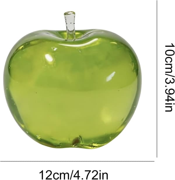 Grønt Eple Squishy Klar Squishy Stressavlastning Angstdempende for Barn og Voksne green