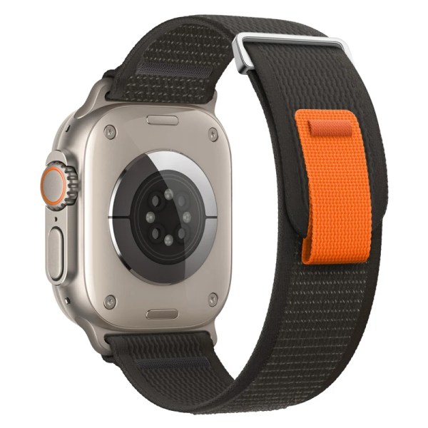 Trail Loop-rem til Apple Watch-rem 44mm 40mm 45mm 41mm 42 44 45mm Sportsrem iwatch Ultra 2 49mm serie 9 8 se 7 6 5 4 3 sort 0 sort 0 black 04 49mm 45mm 44mm 42mm